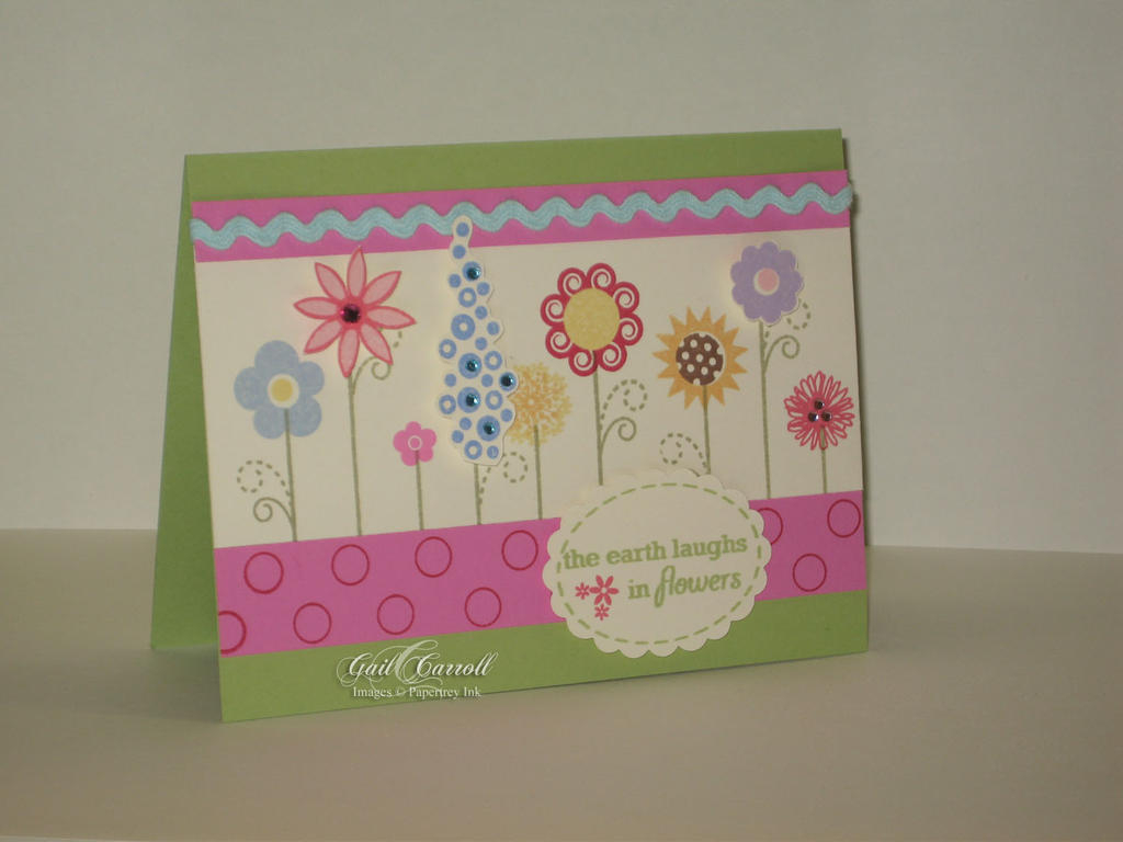 There are six stamp sets used in this card.  It was so much fun to make.