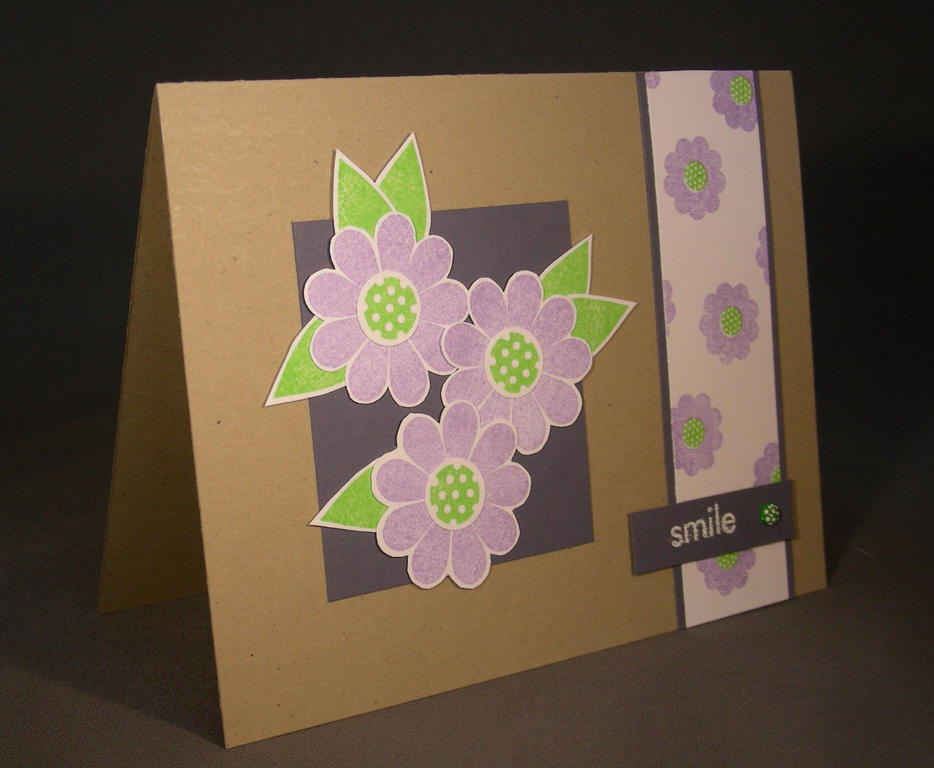 Harmony - use of large and small flowers.  One of the reasons I love PTI stamps so much.