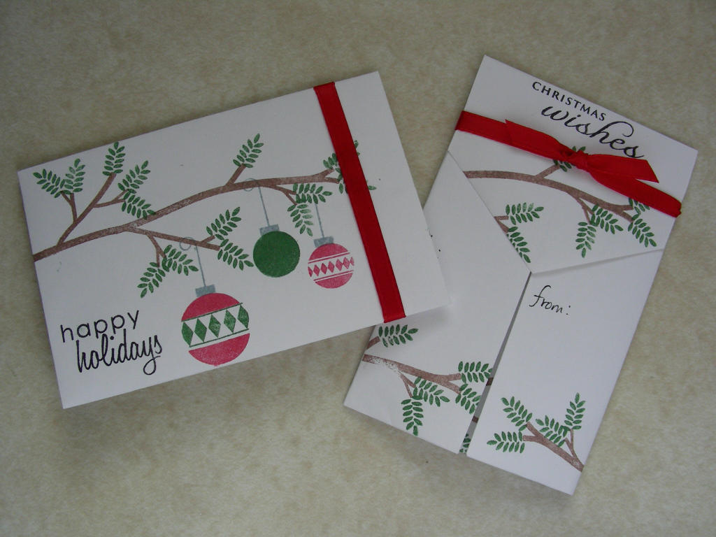 Made these gift card holders for Christmas.  They are made out of sealed envelopes and are very...
