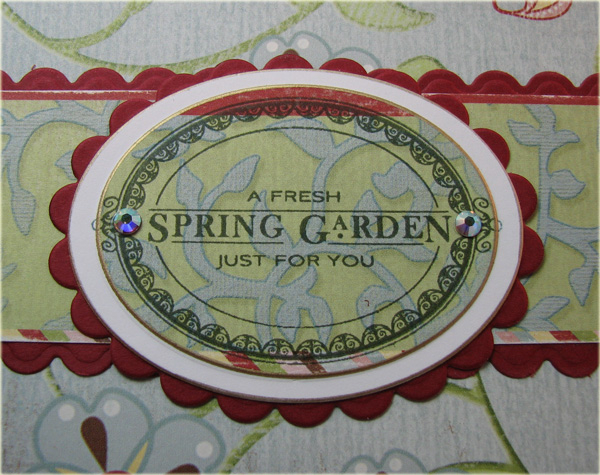 Detail of Label of Spring Garden Candle Box