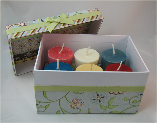 Inside of Spring Garden Candle Box