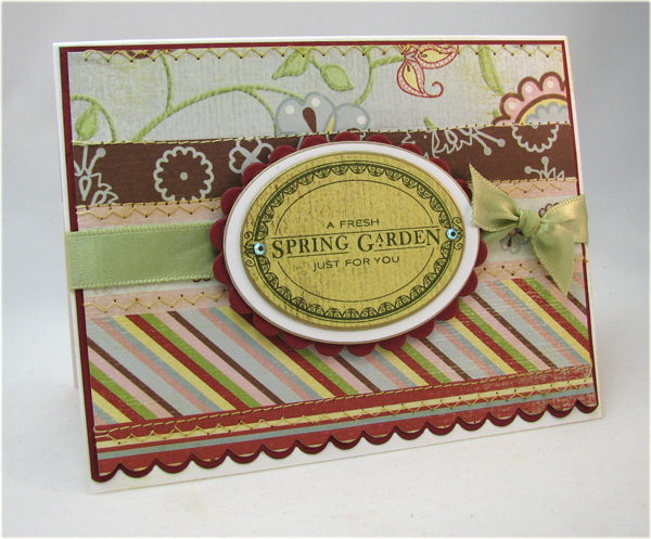 Card that coordinates with Spring Garden Candle Box