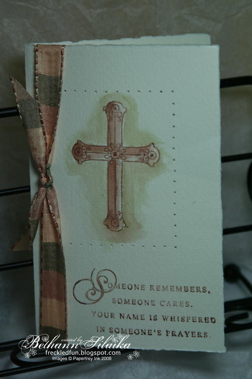 Everyday Prayer - this card was made for my Aunt Susie -- who I can now say had a successful...