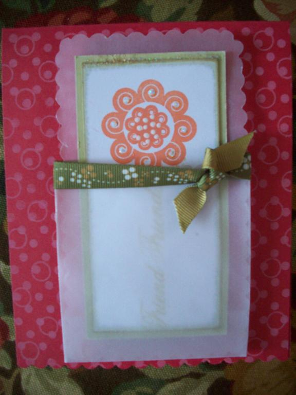I wanted to try using some colors that I usually don&#039;t reach for...the cardstock is...