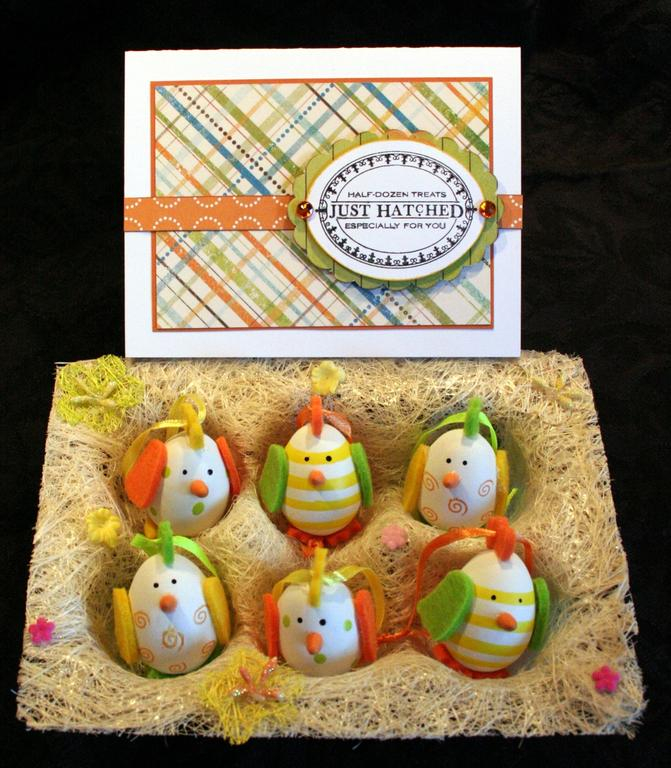 Half a dozen little chickies from PierOne. Perfect for the stamp!<br />
PTI Stamps-Just...