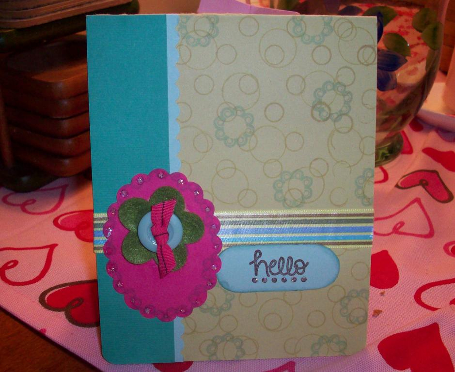 Another card with the dots and women of life - i hope nichole will be thinking pink= i love how...
