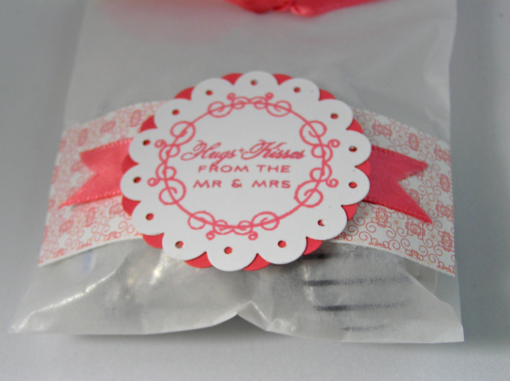 Close up of Tag on Glassine Bag