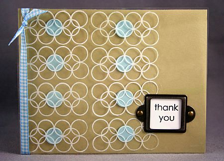 By getting punchy you can change the look for your card!  The simple 1/2 circles add depth to a...
