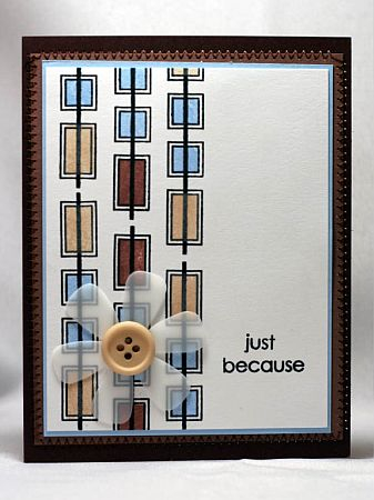 This is one of my fav cards using the set.  For one I LOVE the colours (they are definitely Alli...