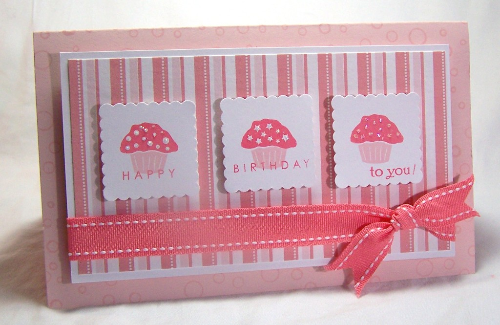 Sweet Celebration<br />
<br />
Stamps- Itâ€™s a Celebration (Papertrey Ink)<br />
Ink- Berry...