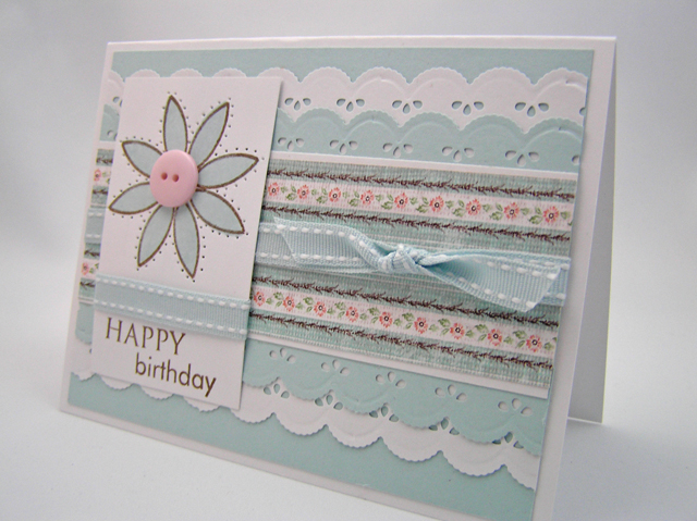 A Blue Birthday for You<br />
<br />
Beautiful Blooms, Paper Tray; Papers: Stamper&#039;s...