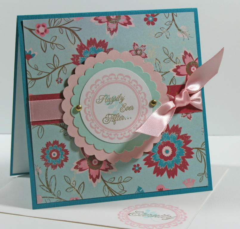 Happily Ever After Card<br />
<br />
Stamps:  Wedding Day (PTI)<br />
Carstock:  Stampers...