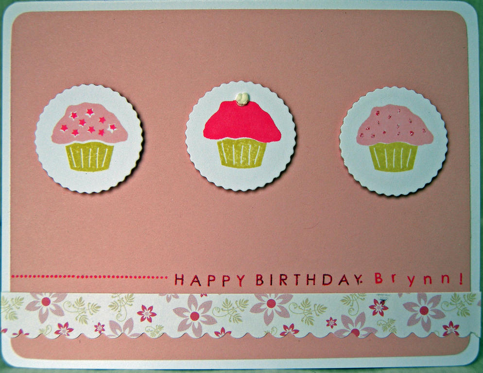 Project Title:  Happy Birthday, Brynn!<br />
Stamps: Itâ€™s  A Celebration, Birthday Basics,...