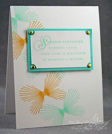 SUPPLIES:<br />
<br />
STAMPS: Everyday Blessings and Butterfly Kisses Stamp Sets.<br />
<br...