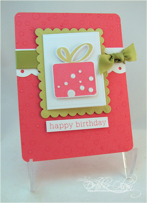 A Day Wrapped in Happiness<br />
<br />
Stamps: It&#039;s a Celebration; Birthday Basics<br />...