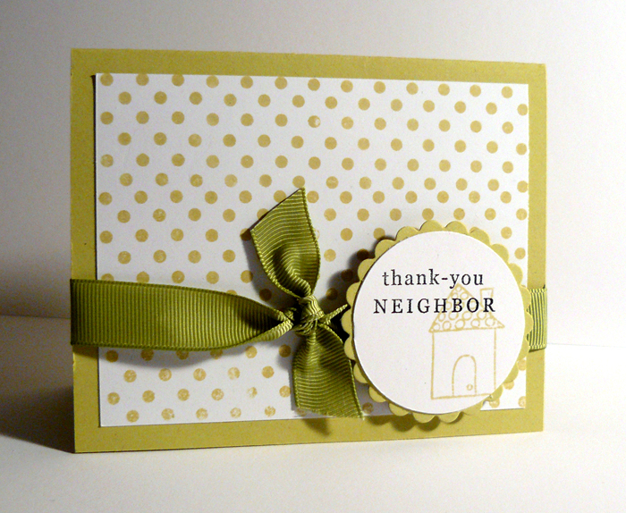 I used the Polka Dot Basics set to create the background for this card.  Sentiment stamp from...