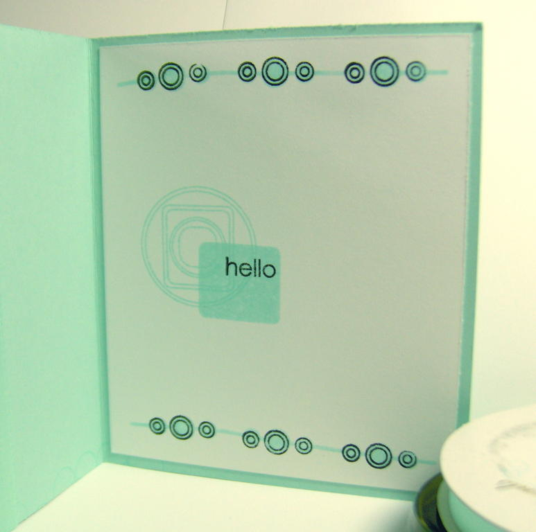 Inside of the card