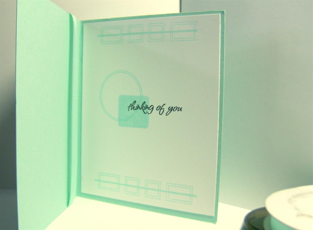 Inside of card