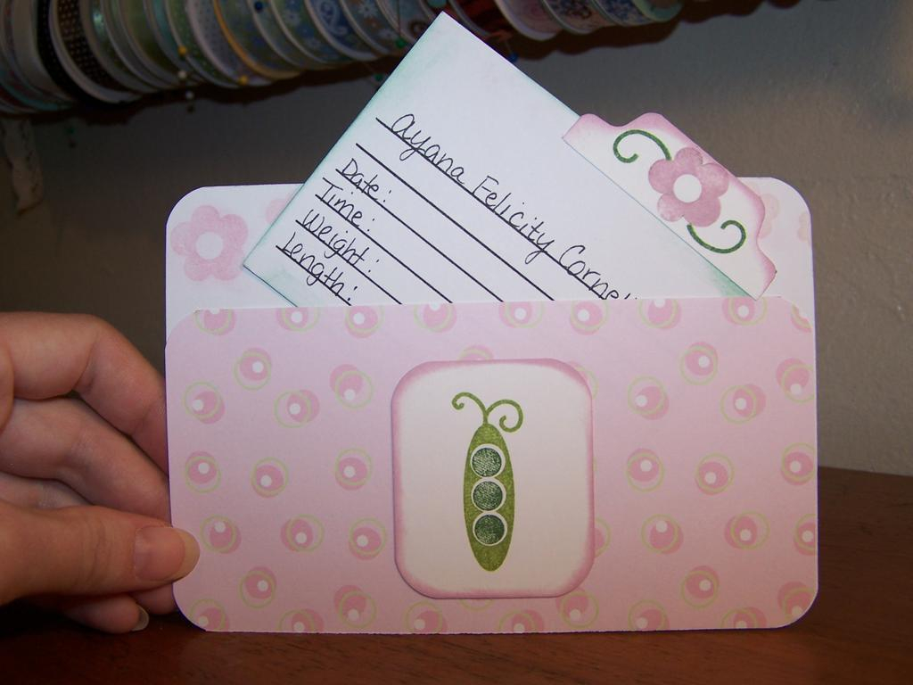 And then fill in the info on the back.
