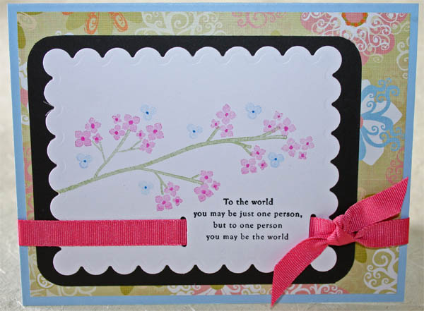 Out on a Limb Card Design. This was a joy to stamp.