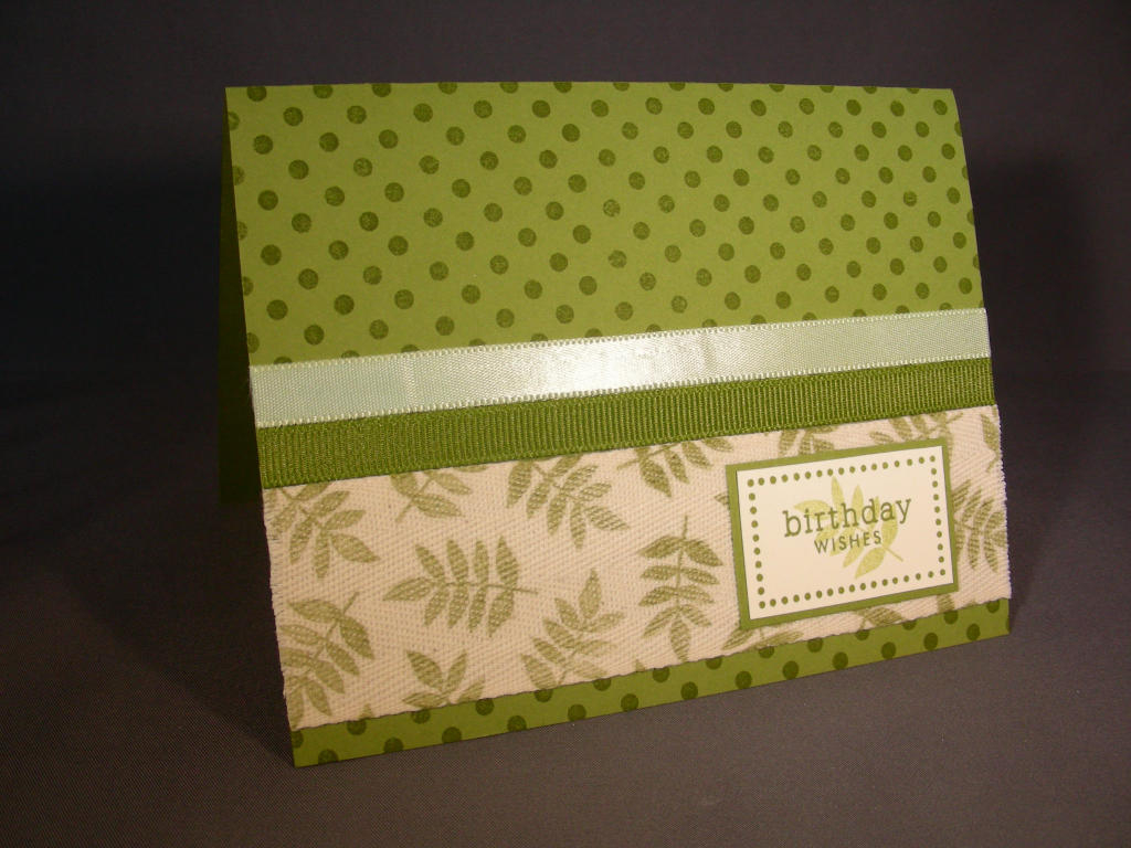 Also made this for March Blog Hop.  All the stipes are actually ribbon!!  Stamped on the wide...