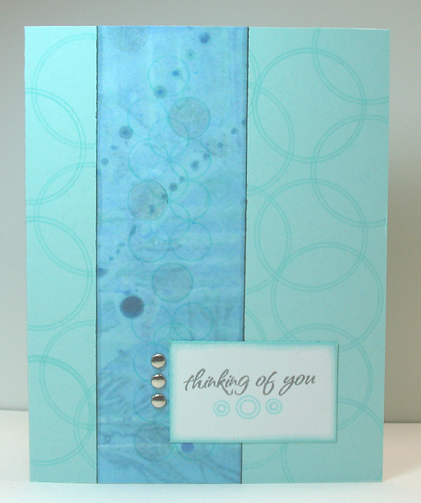 Shapes by Design<br />
I love aqua! I used the new Aqua Mist card stock and ink, along with...