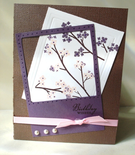 Inks: Perfect Plum and Blush blossom from SU!