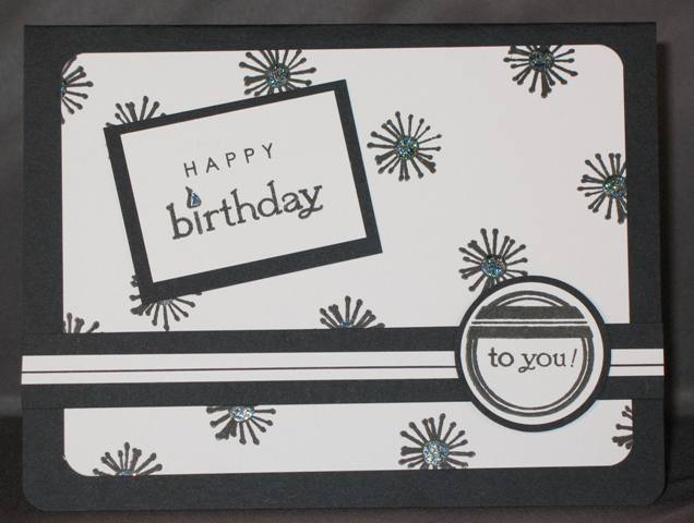 Black and White Challenge<br />
Supplies Used<br />
Stamps: Boxes, Bags &amp; Tags, It&#039;s...