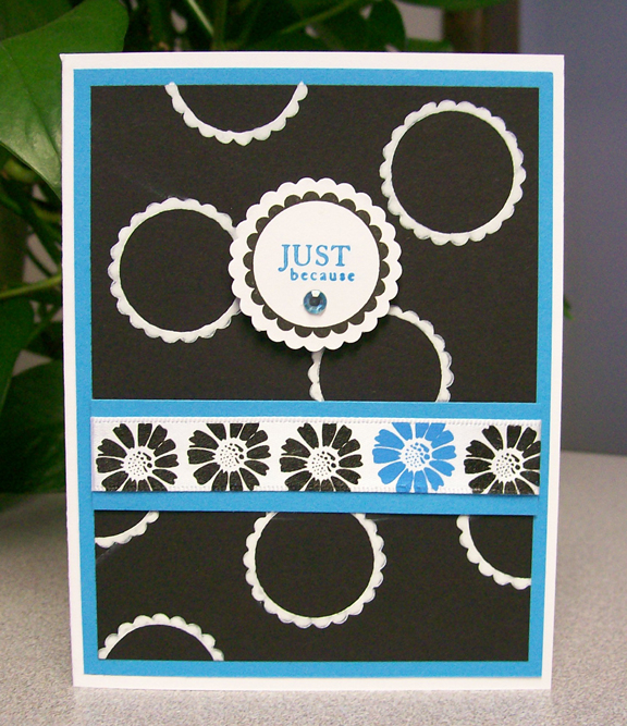 This card uses Boxes, Bags &amp; Tags for the patterned paper and Mixed Messages for the...