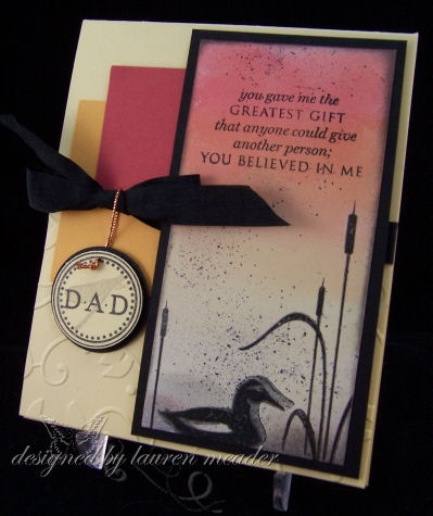 For Dad<br />
<br />
Stamps-Pond of Life, Father Knows Best, borders &amp; corners circle...