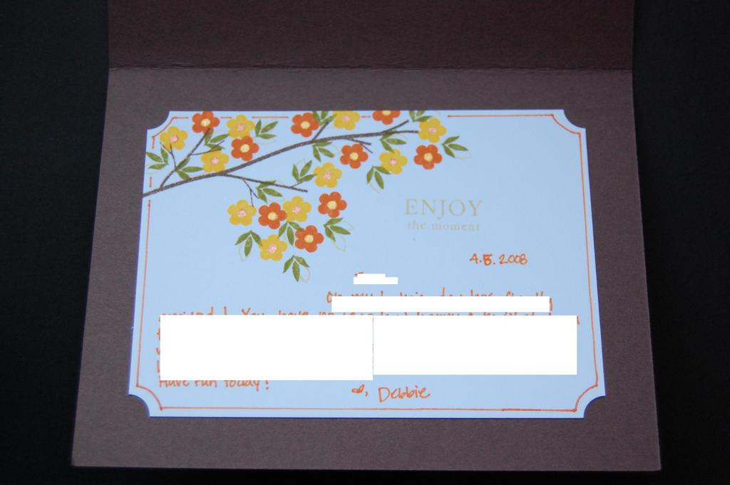 Inside of Orange &amp; yellow out on a limb. Details at http://dpkcreations.blogspot.com/
