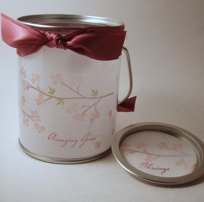 Using PTI&#039;s Out on a Limb stamp and wonderful paint can, I created this project as a gift...