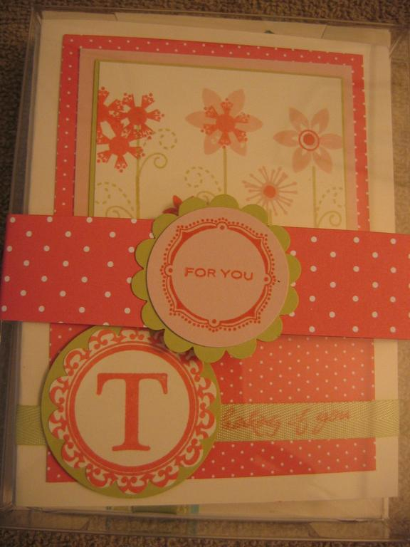 I made this set of six cards using mostly PTI supplies. I love my new PTI stuff--everything...
