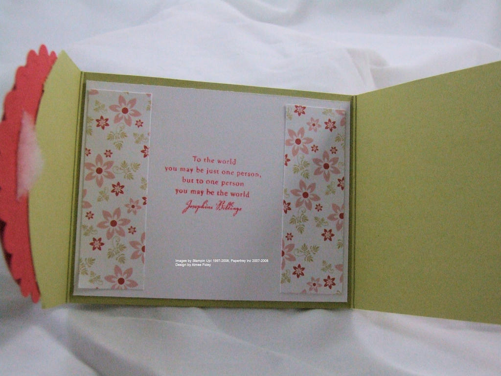 flap card opened