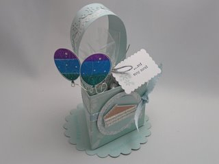 Triangle Basket<br />
Stamps: Piece of Cake, Birthday Whimsey; Papers: Soft Sky; Inks: Soft...
