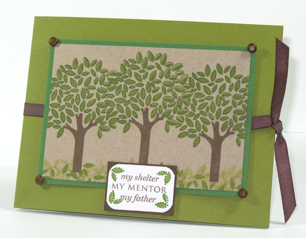 Forest Fathers Day Card<br />
Stamps:  Father Knows Best<br />
Cardstock:  Garden Green, Kraft...