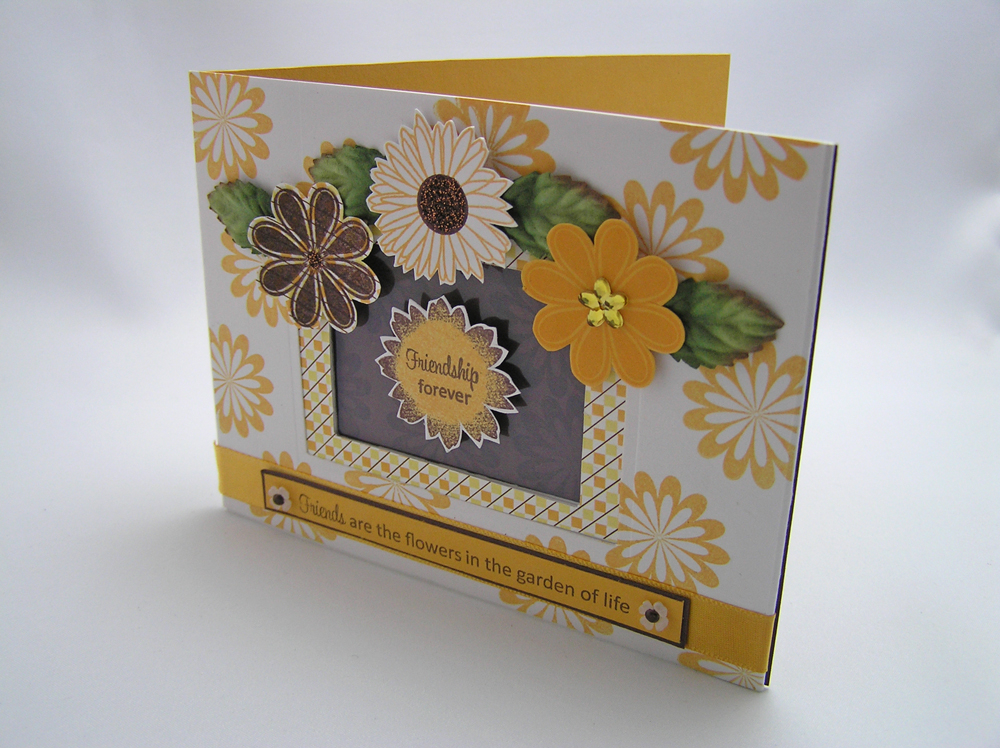 Window on the Garden of Life<br />
Stamps:  Garden of Life <br />
Ink:  Summer Sunrise, Versa...