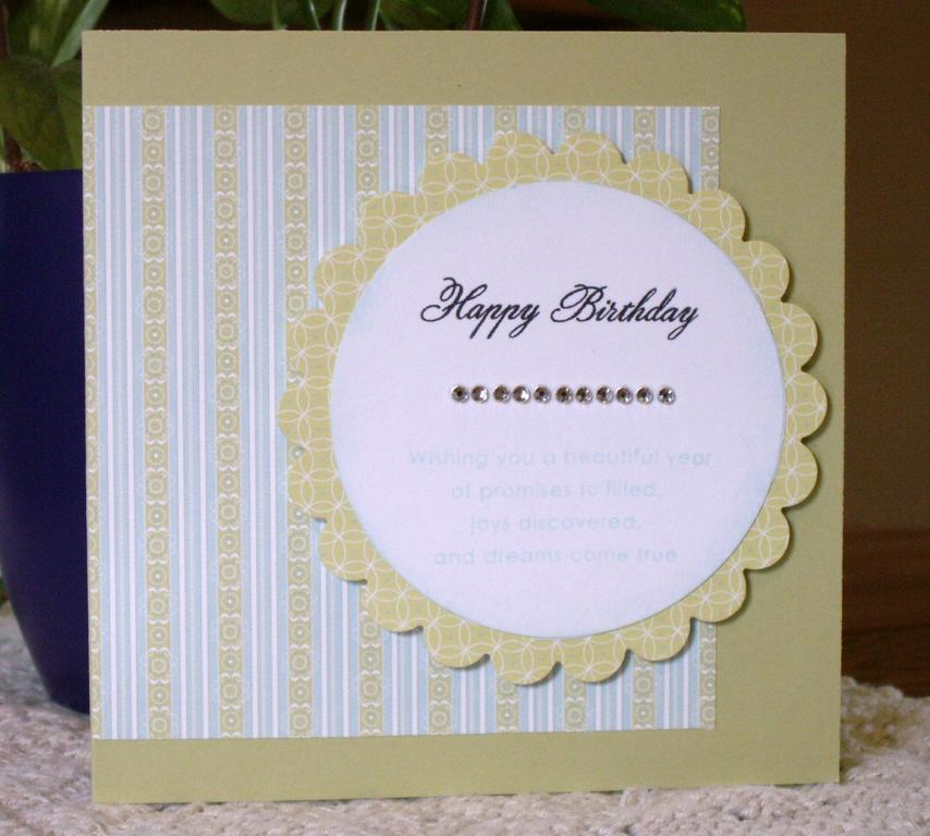 Featuring Everyday Blessings paper and Birthday Basics stamp set