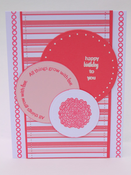 Project Title:  All Things Grow With Love Birthday<br />
Stamps: Garden of Life, Faux Ribbon<br...