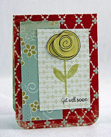 paper: Stampers Select White Cardstock by PTI<br />
patterned paper: Dutch Girl by Cosmo...