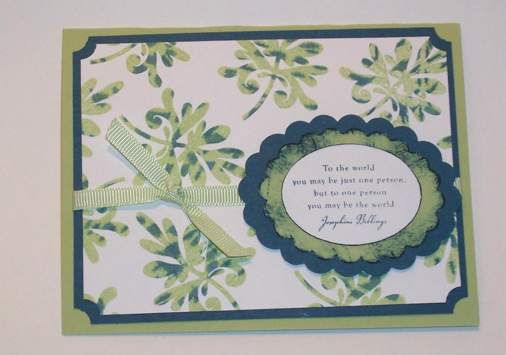 Thumped Spiral Bouquet Card