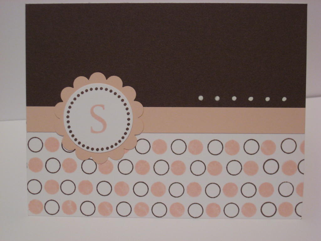 Monogrammed cards for my friend
