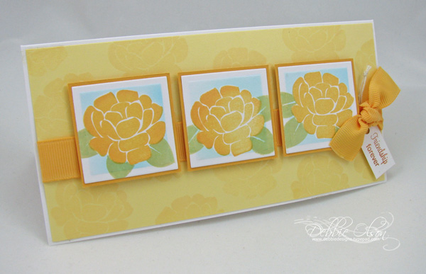 Stamps: Garden of Life (PT)<br />
Ink: Spring Moss (PT); Thatched Straw and Mango Madness...