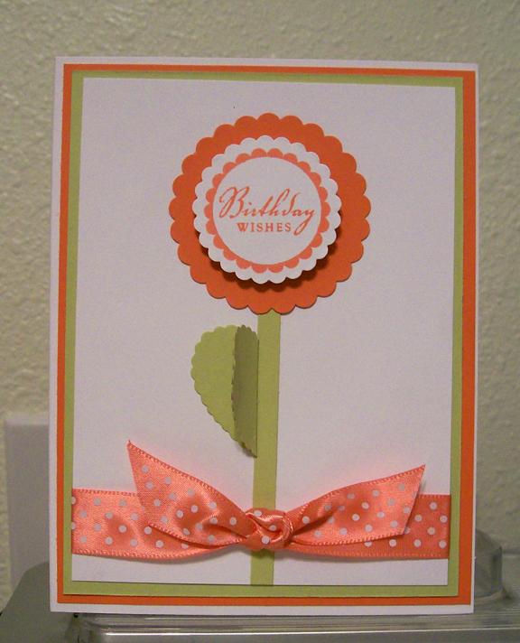 This card uses white, Berry Sorbet, and Spring Moss cardstock and Berry Sorbet ribbon and ink....
