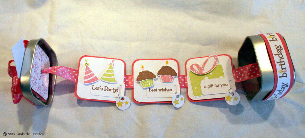 Birthday In A Box opened