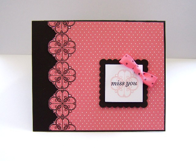 stamps- simple little things, polkadot basics<br />
paper- Pink Patterns 6x6 paper pack<br />...
