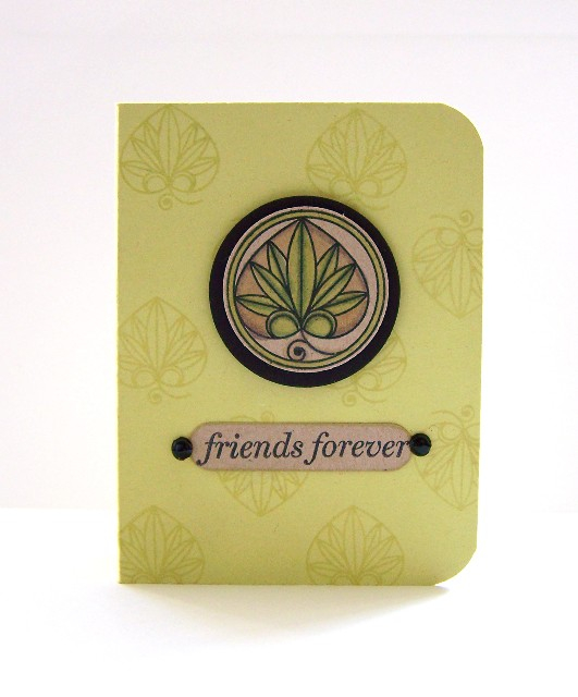 Stamps- Simple Little Things<br />
Ink- Black Stazon, Spring mosscardstocl- Kraft, Black, Sping...