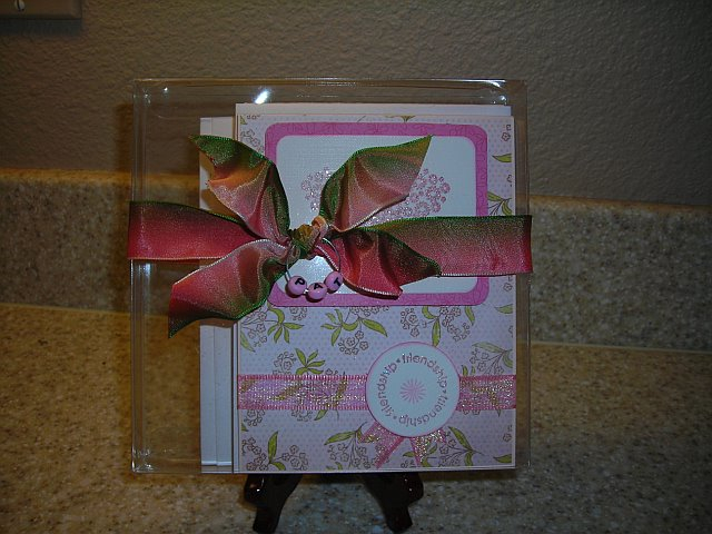 packaging for 4 cards made with butterfly kisses