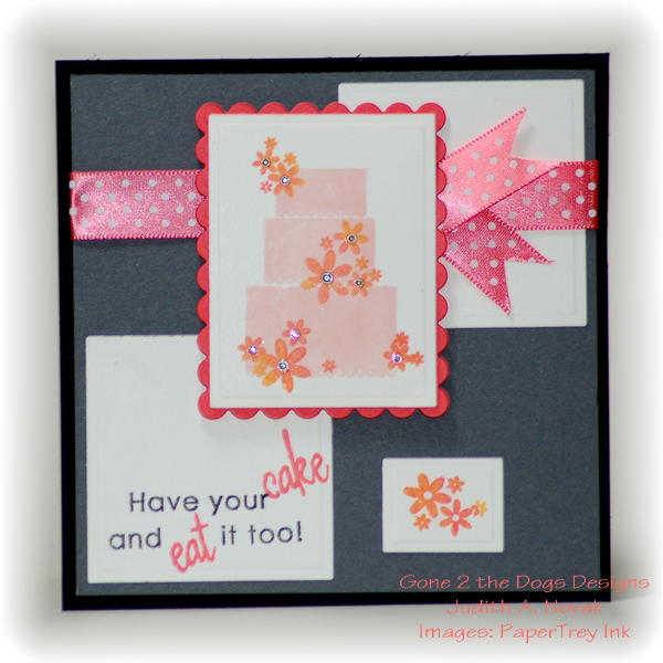 I found this challenge card difficult trying to keep a light and airy overall feel with the dark...