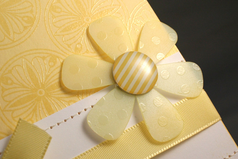 Stamps- (background pattern &amp; sentiment) Simple Little Things, (dots on flower) Polka Dot...